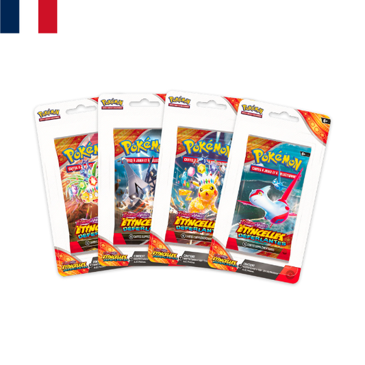 Artset 4 Blisters – Pokémon Écarlate et Violet : Étincelles Déferlantes (EV08) - FR
