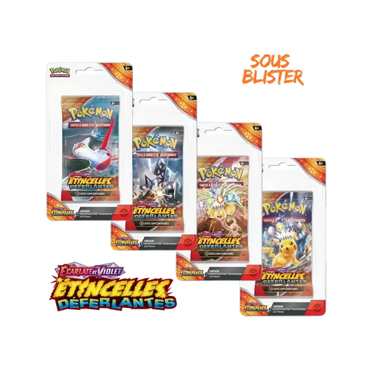 Artset 4 Blisters – Pokémon Écarlate et Violet : Étincelles Déferlantes (EV08) - FR